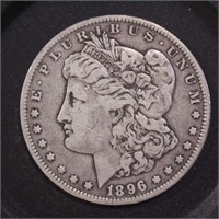 US Coins 1896-O Morgan Silver Dollar, circulated