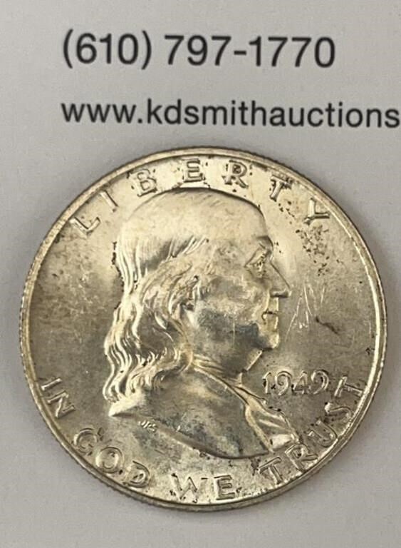1949D Silver Half Dollar