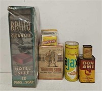 Lot Asst Vintage Country Kitchen Cleaning Supplies