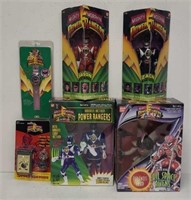 (6)  "Mighty Morphin Power Rangers" Collectibles