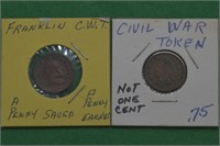 2 - Civil War CWT Tokens