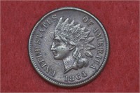 1864 ( L ) Indian Head Cent