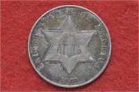 1862 Three Cent Silver Dime