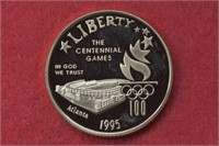 1995-W Gold 1/4 ozt Olympic Stadium Proof