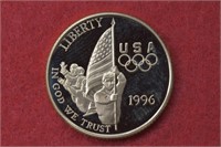 1996-W Gold 1/4 ozt Olympic Flag Proof