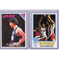 Three Vintage Basketball Stars