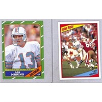 (2) Dan Marino Cards With Rookie In Action