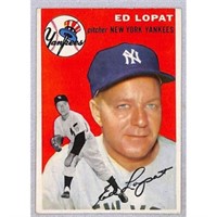 1954 Topps Ed Lopat Crease Free Nice Card