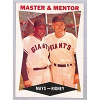 1960 Topps Master And Mentor Willie Mays Hi Grade