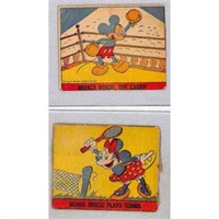 (4) 1930's Mickey Mouse Strip Cards