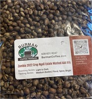5 lbs. Home Roasted Zambian Coffee