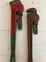 16" Pipe Wrench, 13" Pipe Wrench