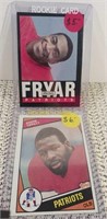 D4)  Andre Tippett and Irving Fryar ROOKIE CARDS.