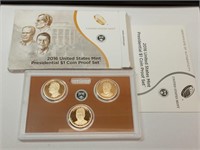 OF) 2016 US presidential dollar coin proof set