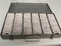 OF) Large collection of carded coins, Pennies