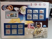 OF) 1969 uncirculated mint set with silver half