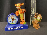 Pair of Disney Theme Clocks