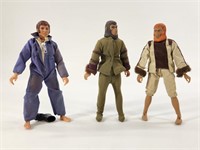 3) VINTAGE MEGO PLANET OF THE APES ACTION FIGURES