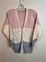 Vintage Chaus Cable Knit Cardigan Sweater