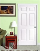 Masonite 30 X 80 In. 6- Panel Right Flat Jamb Door