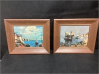 Matching Pair of Sea Bay Pictures