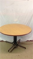 NICE 48" ROUND CAFETERIA TABLE, FOLDS UP,