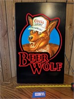 Coors Light beer Wolf Advertiser – Light Up Sign