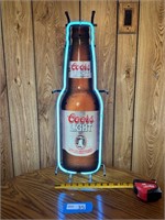 Coors Light Beer Neon Sign - 27" Tall