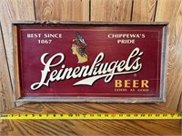 Leinenkugel`s Beer Advertiser 25"x 13"