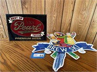 Pearl Lager Beer & Brew Ski Advertisers