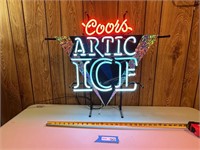 Coors Artic Ice Neon Sign 26"x 23"