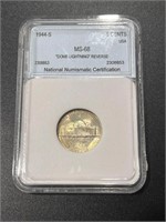1944-S Jefferson Nickel NNC MS68 Guide $1500