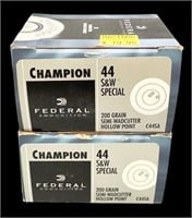 44 S&W Special ammunition (2) boxes Federal