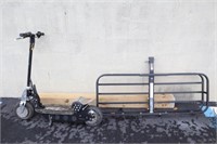 ELECTRIC SCOOTER & CARGO RACK: