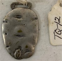 Iron Age Potato Watch Fob,silver colored
