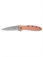 Kershaw Satin Copper Plain Leek Knife