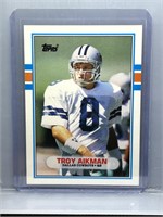 Troy Aikman 1989 Topps Traded Rookie