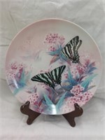 Zebra swallowtails by Rena Riu collector's plate