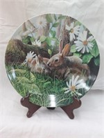 The rabbit collector's plate with certificate of