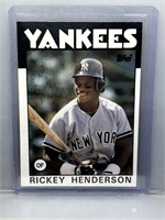 Rickey Henderson 1986 Topps