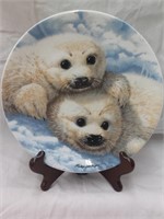 Baby seals by Mike Jackson Collector Plate with