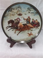 Russian collectors plate with certificate of
