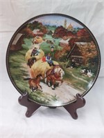 Russian collector's plate with certificate of