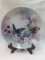 Red spotted purples by Rena Riu collector's plate