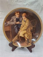 Confiding in the den collector's plate with
