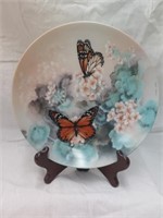 Monarch butterflies by Rena Riu collector's plate