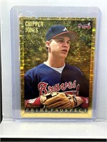Chipper Jones 1995 Bowman Gold Prime Prospect