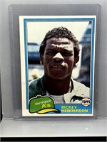 Rickey Henderson 1981 Topps