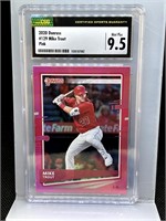 Mike Trout 2020 Donruss Pink CSG 9.5