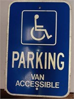Retired Handicap Parking sign, 12" by 18"